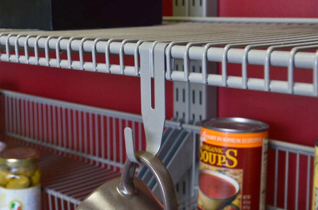 freedomRail Profile Shelf Hooks - Nickel