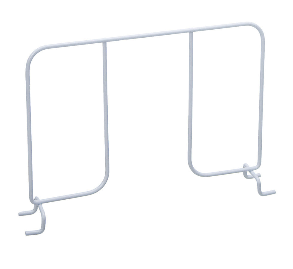 freedomRail 12 Inch Wire Shelf Divider - White
